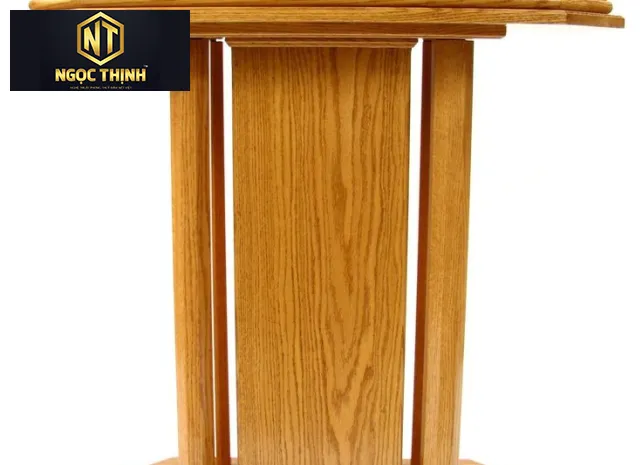 BỤC TƯỢNG BÁC HỒ KÍNH YÊU BẰNG GỖ - BT01